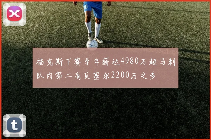 福克斯下赛季年薪达4980万超马刺队内第二高瓦塞尔2200万之多